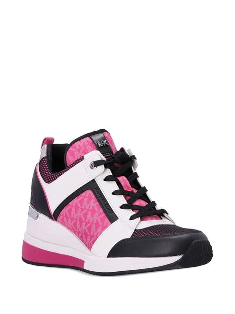 platform michael kors sneakers|michael kors heeled sneakers.